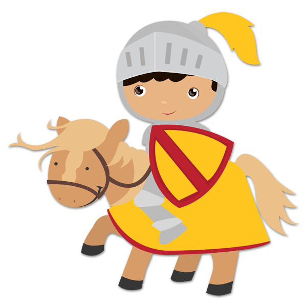 Stickers for Kids Yellow knight