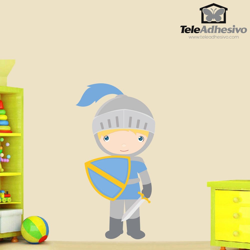 Stickers for Kids: Blue knight