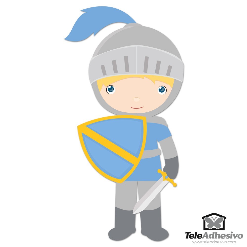 Stickers for Kids: Blue knight