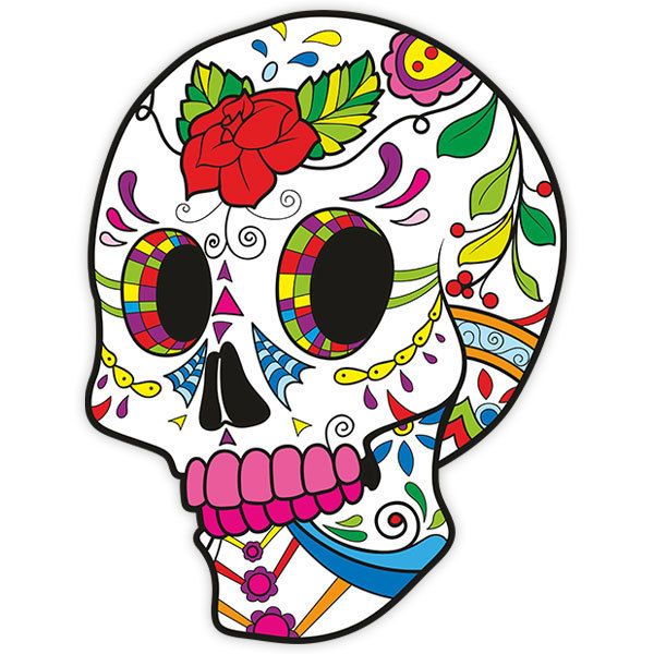 Wall Stickers: Mexican Skull Frida Kahlo