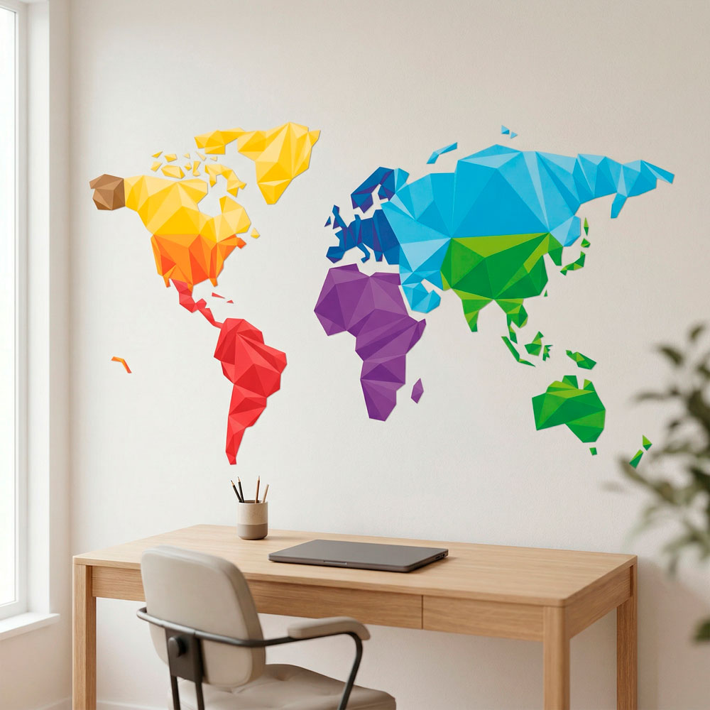 Geometric world map 2