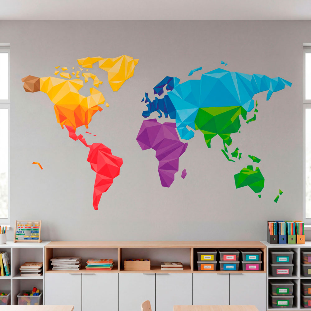 Geometric world map 7