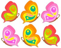 Stickers for Kids: Kit 6 butterflies 5