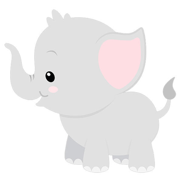 Stickers for Kids: Cheerful elephant