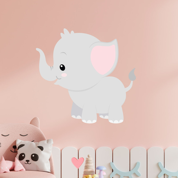 Stickers for Kids: Cheerful elephant