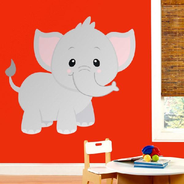 Stickers for Kids: Happy elephant