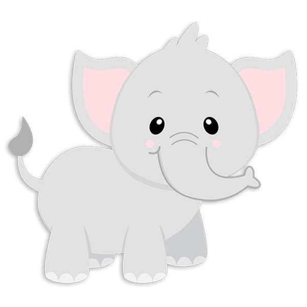 Stickers for Kids: Happy elephant