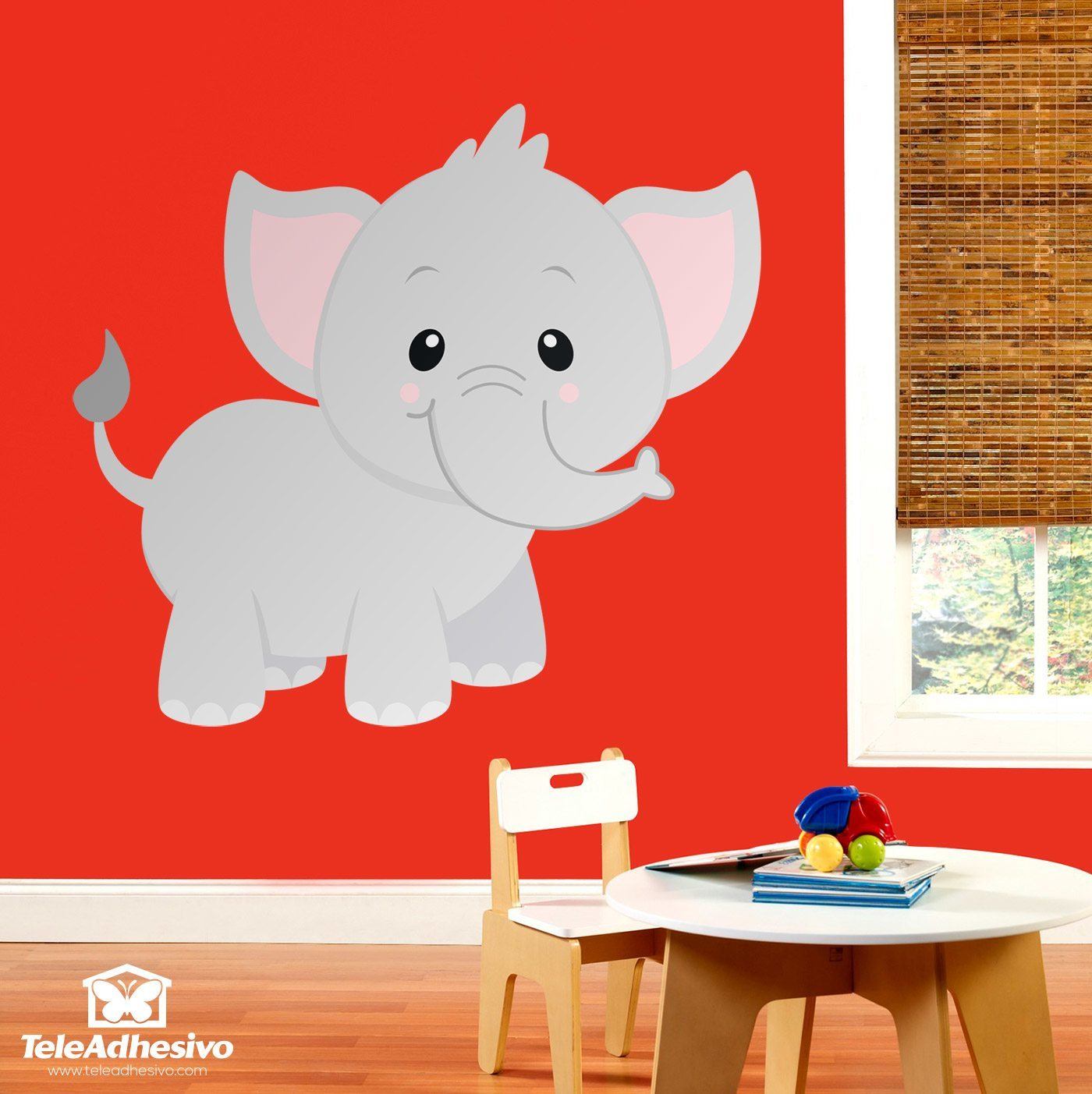 Stickers for Kids: Happy elephant