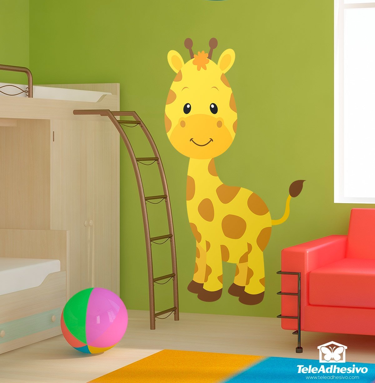 Stickers for Kids: Giraffe happy