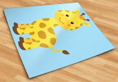Stickers for Kids: Giraffe happy 6