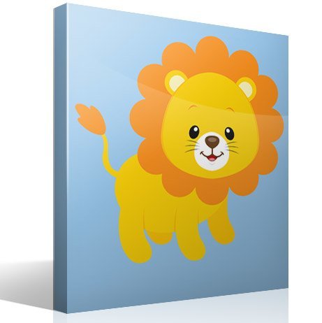 Stickers for Kids: Lion happy