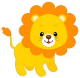 Stickers for Kids: Lion happy 5
