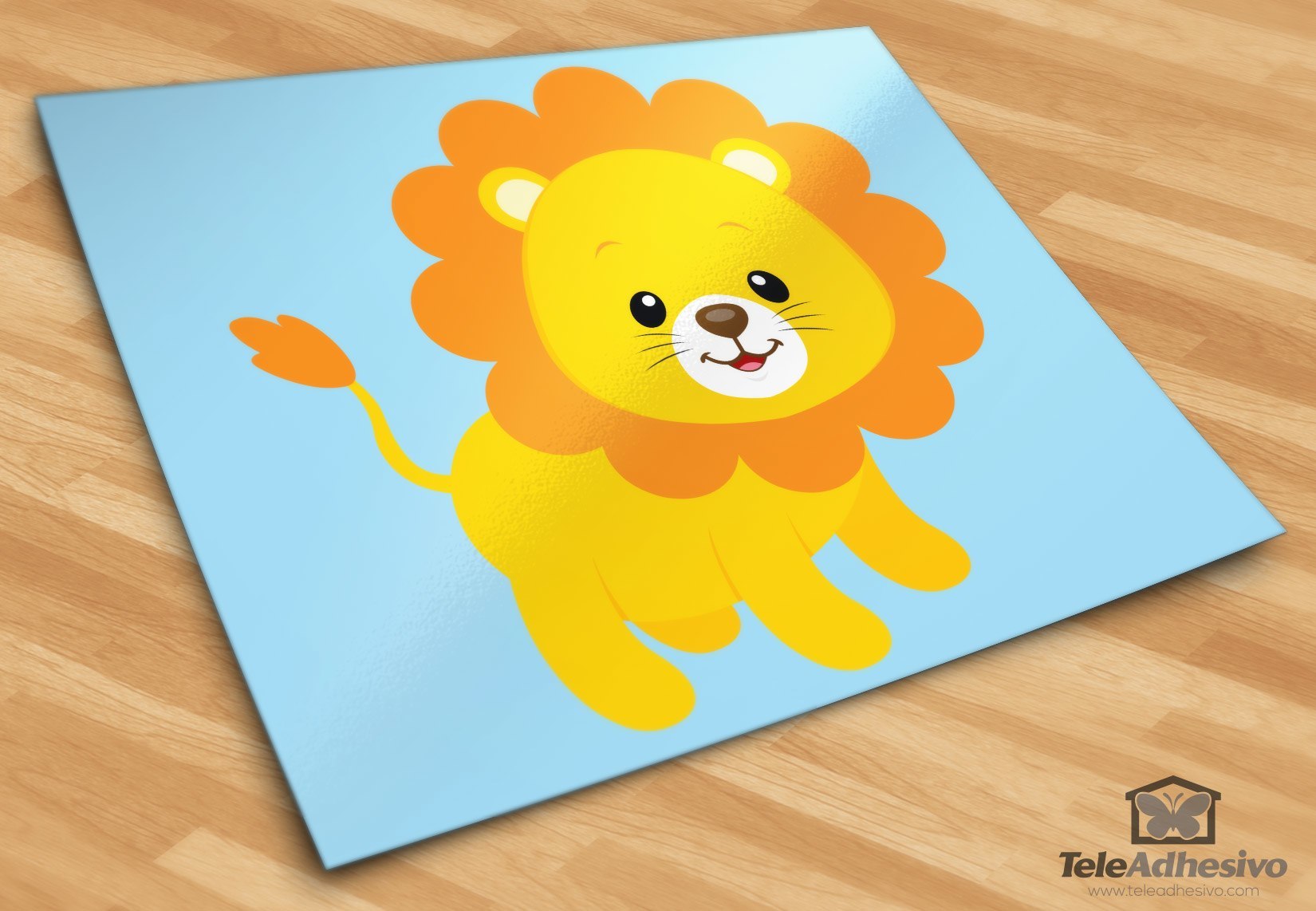 Stickers for Kids: Lion happy