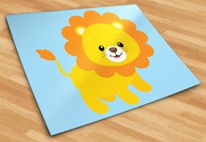 Stickers for Kids: Lion happy 6