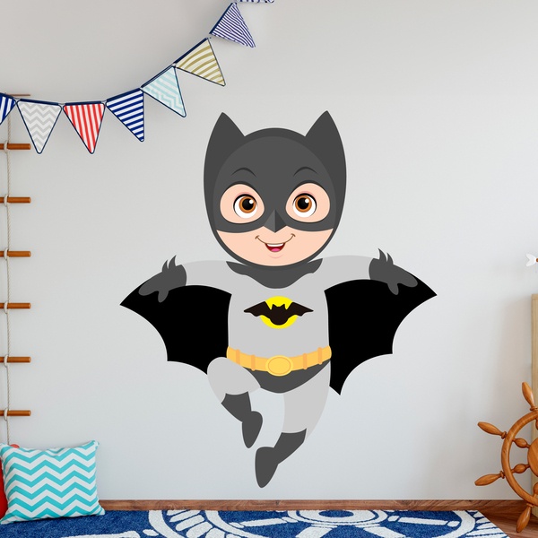 Stickers for Kids: Batman flying