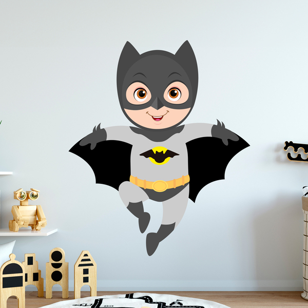 Stickers for Kids: Batman flying