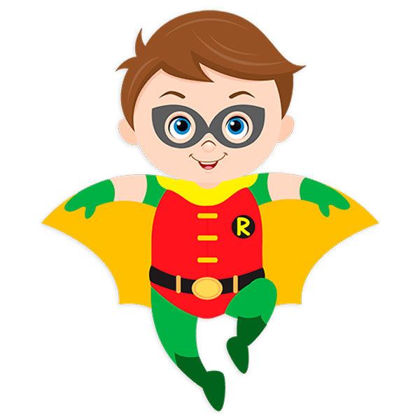 Stickers for Kids: Robin flying