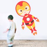 Stickers for Kids: Ironman flying 3