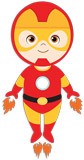 Stickers for Kids: Ironman flying 5
