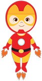 Stickers for Kids: Ironman flying 5