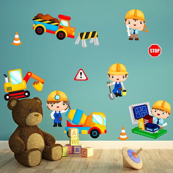 Stickers for Kids: Construction kit 1