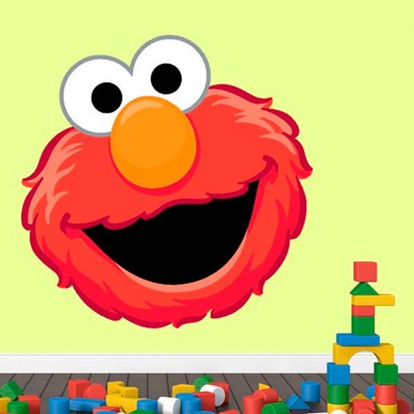 Kids wall sticker Elmo's head