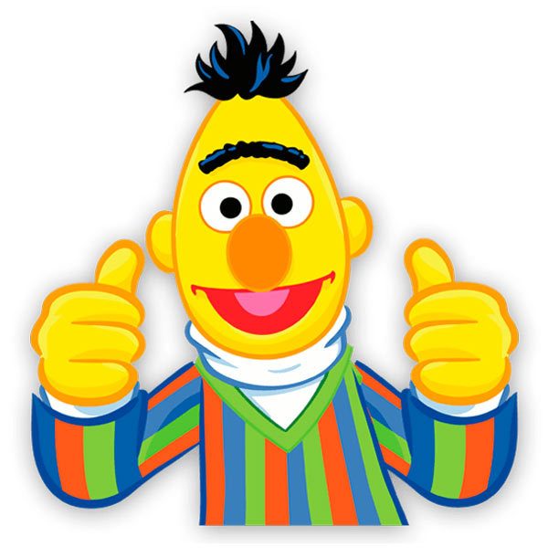 Stickers for Kids: Bert of Sesame Street