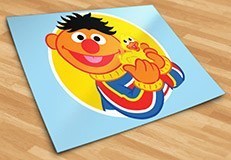 Stickers for Kids: Ernie with yellow duckling 5