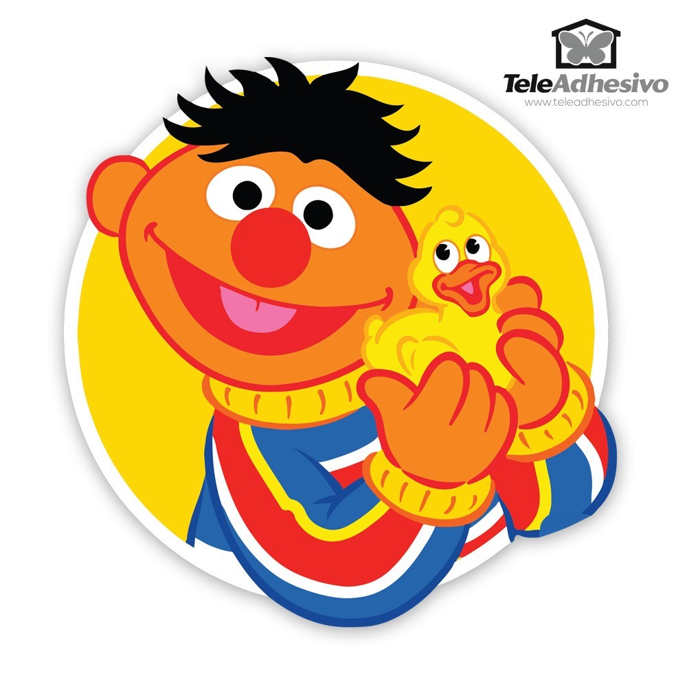 Stickers for Kids: Ernie with yellow duckling