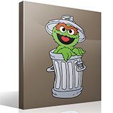 Stickers for Kids: Oscar in the trash can 4