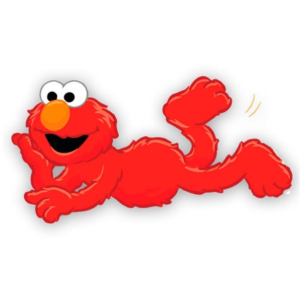 Stickers for Kids: Elmo lying down