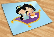 Stickers for Kids: Jasmine and Aladdín 5