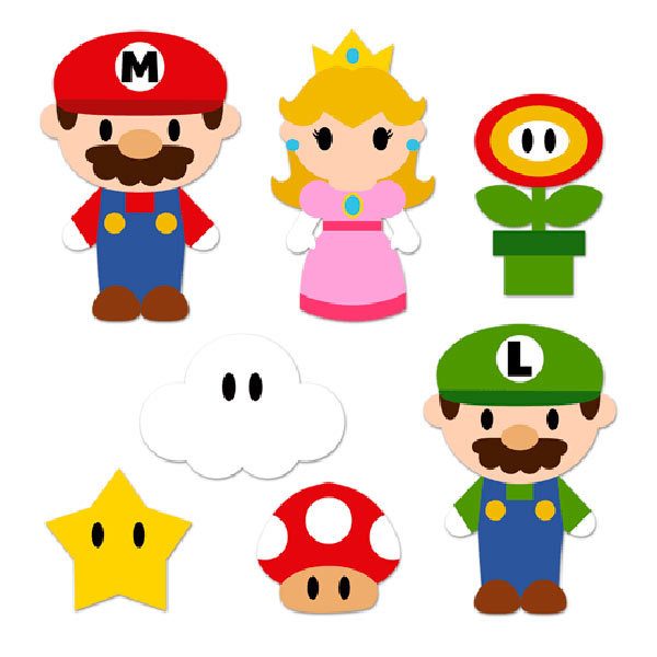 Stickers for Kids: Kit Mario Bros