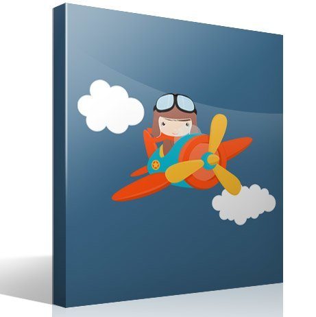 Stickers for Kids: Plane in the clouds