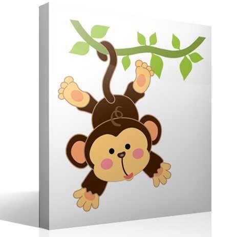 Stickers for Kids: Monkey hung on the vine