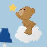 Stickers for Kids: Little bear catching a star 3