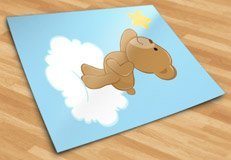 Stickers for Kids: Little bear catching a star 5