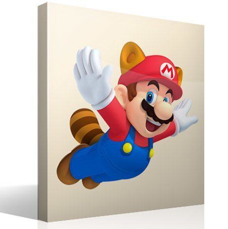 Stickers for Kids: Mario Raccoon