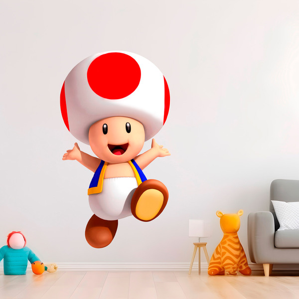 Stickers for Kids: Toad Mario Bros