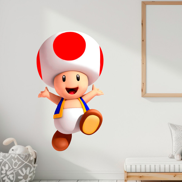 Stickers for Kids: Toad Mario Bros