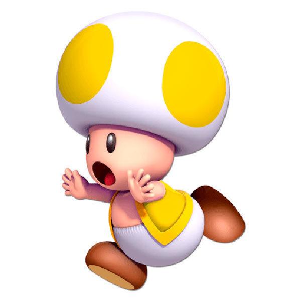 Stickers for Kids: Toad Yellow