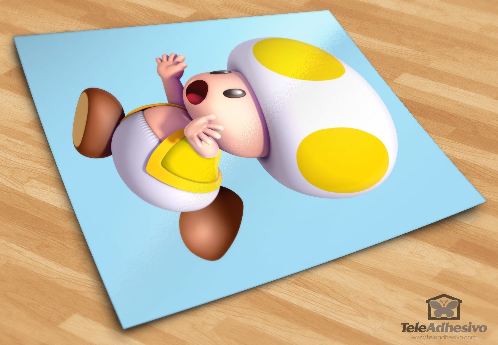 Stickers for Kids: Toad Yellow
