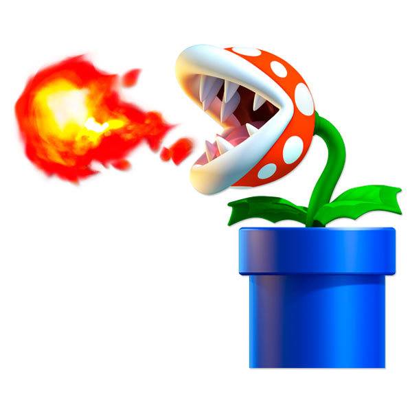 Stickers for Kids: Piranha Plant of Mario Bros