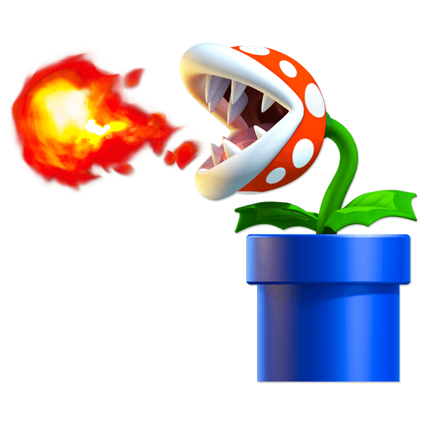Stickers for Kids: Piranha Plant of Mario Bros 0