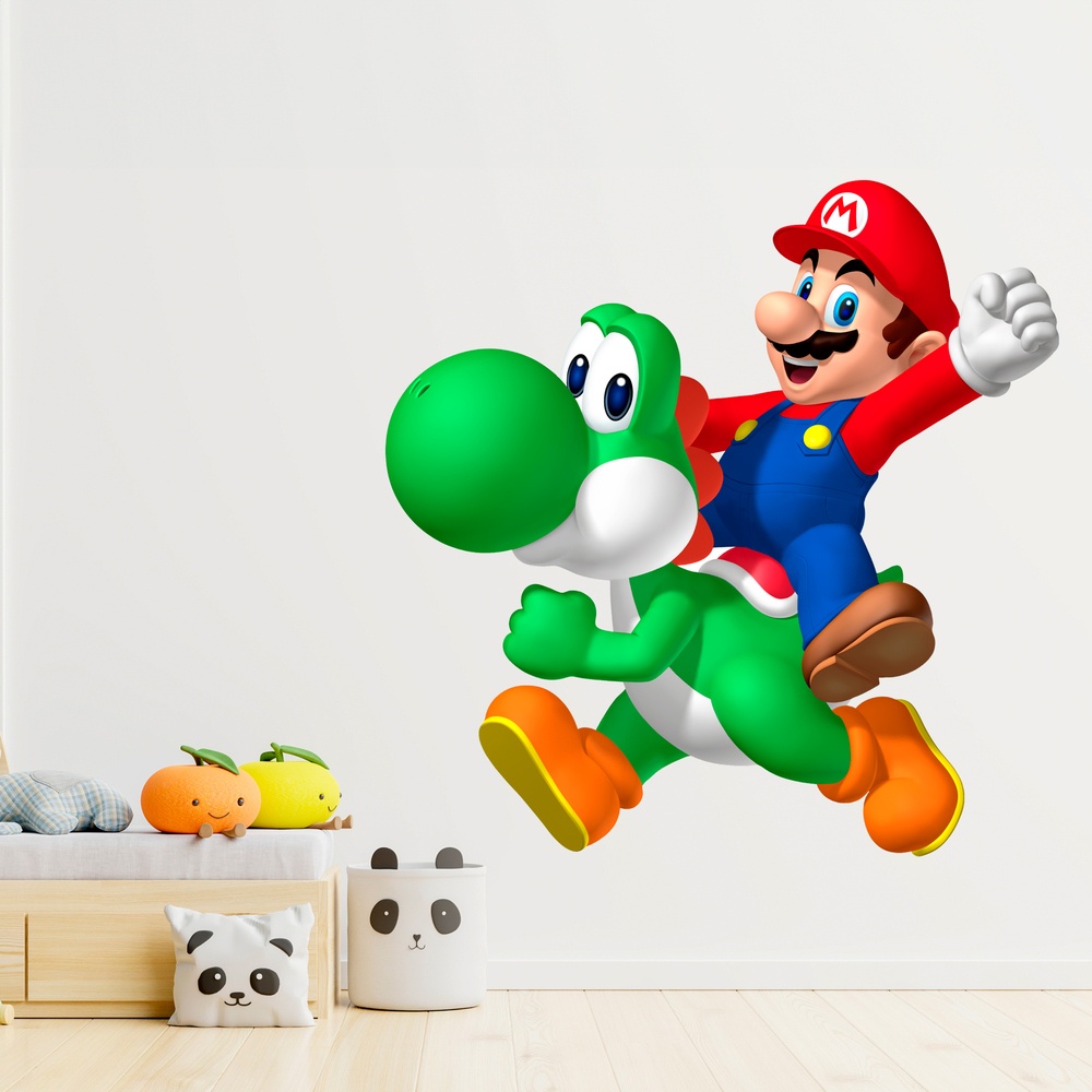 Stickers for Kids: Mario and Yoshi