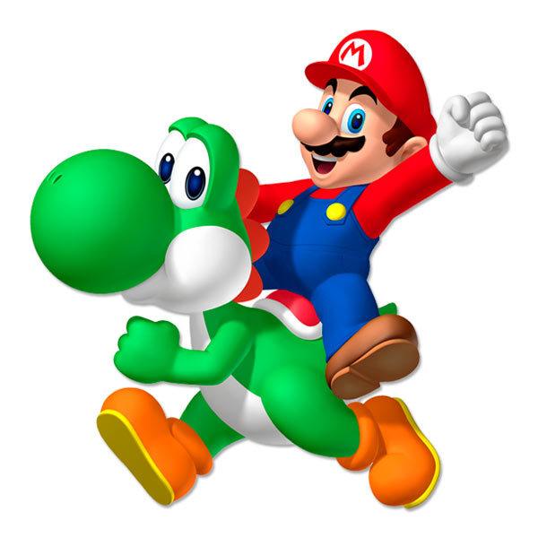 Stickers for Kids: Mario and Yoshi