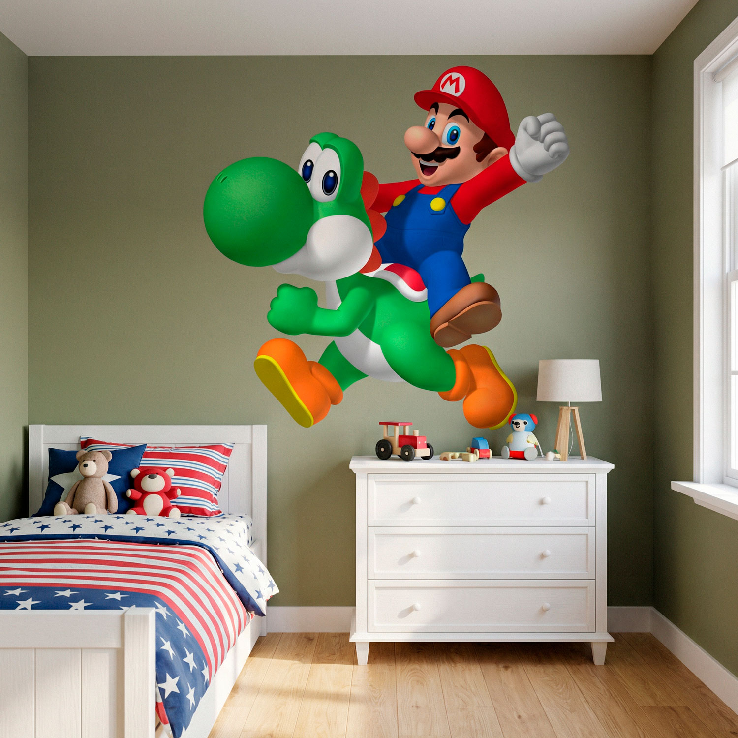 Stickers for Kids: Mario and Yoshi