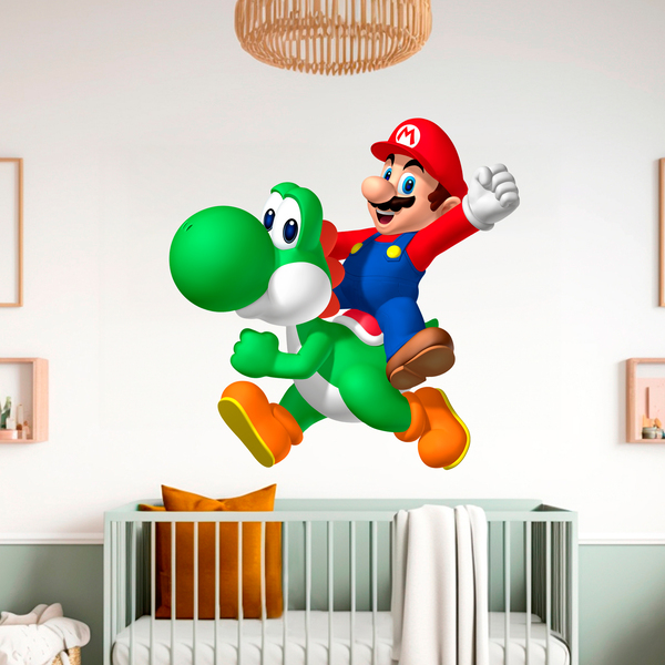 Stickers for Kids: Mario and Yoshi