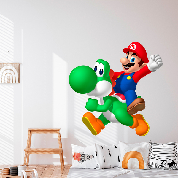 Stickers for Kids: Mario and Yoshi