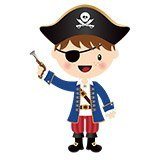 Stickers for Kids: The little pirate gun 6